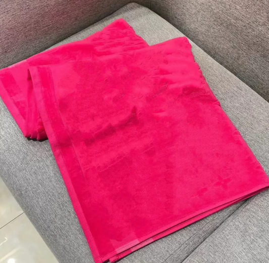 Pink Bath Towel Blanket Hotel Gift From Cooperating Supplier